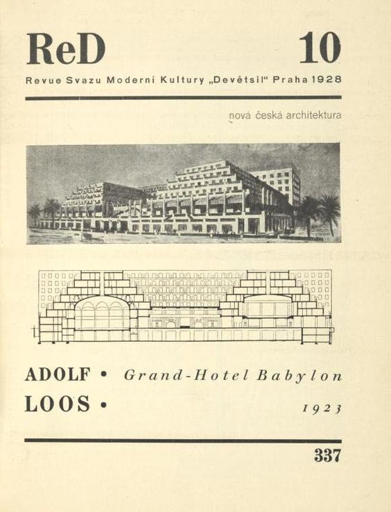 Adolf Loos’s Paper-Thin Hotel: The Grand Hotel Babylon